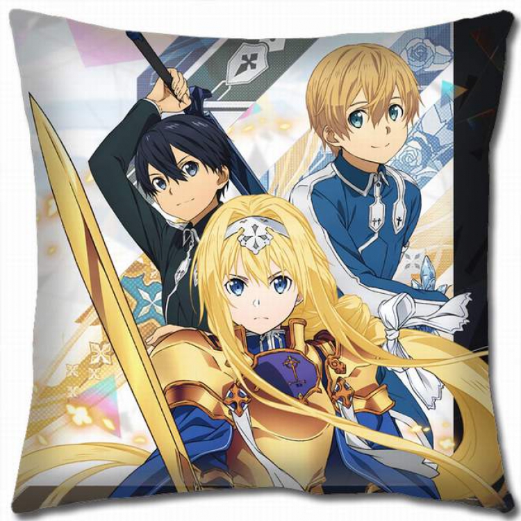 Sword Art Online Double-sided full color pillow cushion 45X45CM-d5-390 NO FILLING