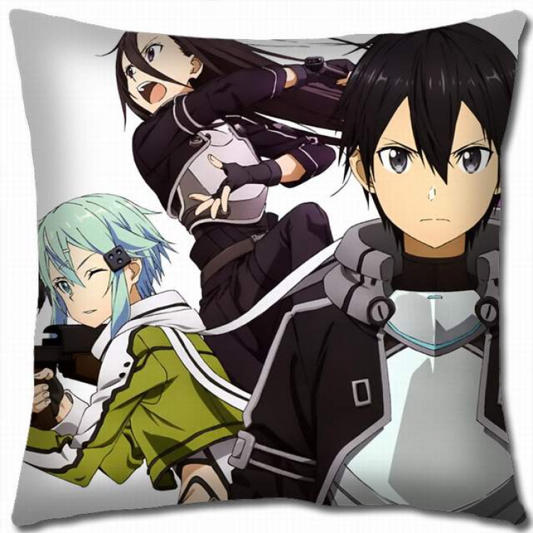 Sword Art Online Double-sided full color pillow cushion 45X45CM-d5-395 NO FILLING