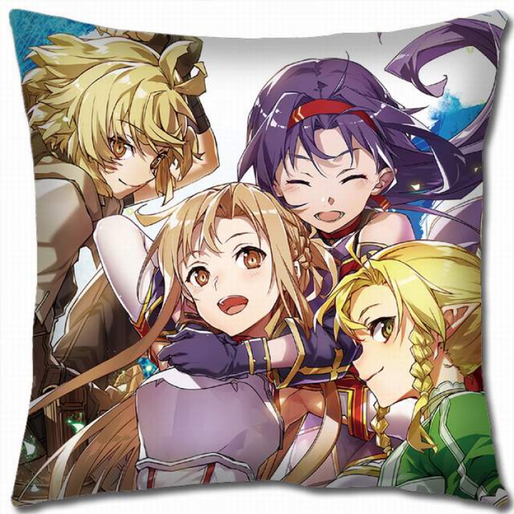 Sword Art Online Double-sided full color pillow cushion 45X45CM-d5-397 NO FILLING