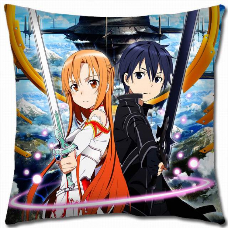 Sword Art Online Double-sided full color pillow cushion 45X45CM-d5-399 NO FILLING