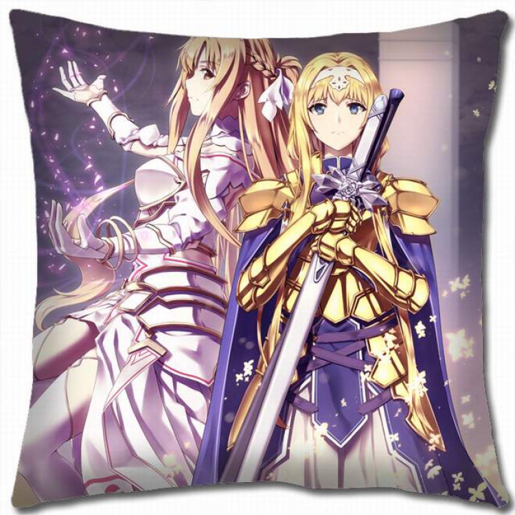 Sword Art Online Double-sided full color pillow cushion 45X45CM-d5-400 NO FILLING