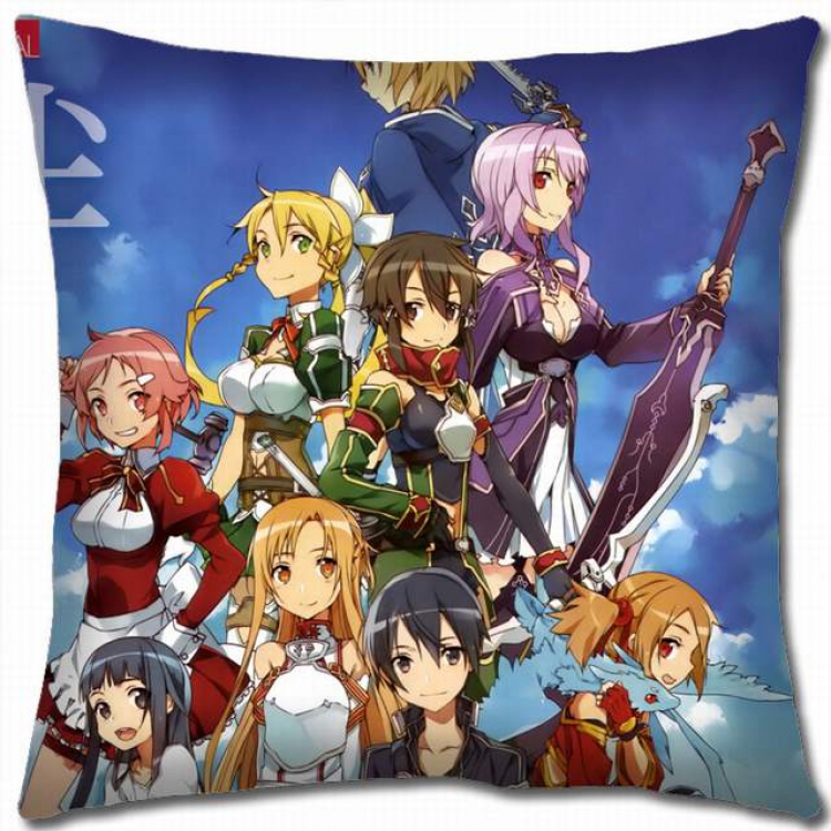 Sword Art Online Double-sided full color pillow cushion 45X45CM-d5-401 NO FILLING