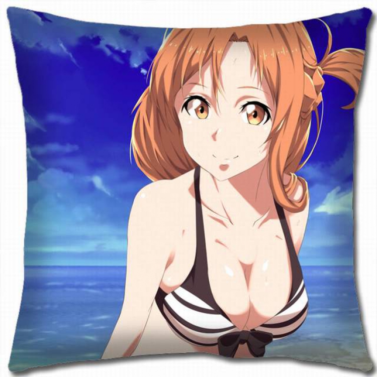 Sword Art Online Double-sided full color pillow cushion 45X45CM-d5-403 NO FILLING