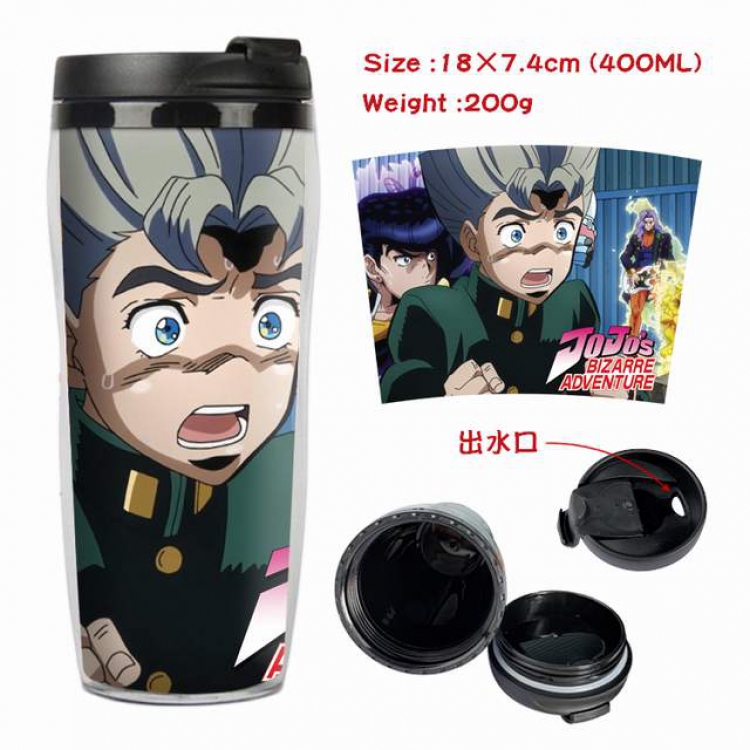 JoJos Bizarre Adventure Starbucks Leakproof Insulation cup Kettle 18X7.4CM 400ML Style C