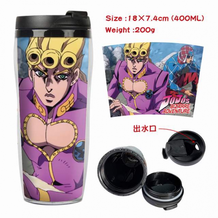 JoJos Bizarre Adventure Starbucks Leakproof Insulation cup Kettle 18X7.4CM 400ML Style D