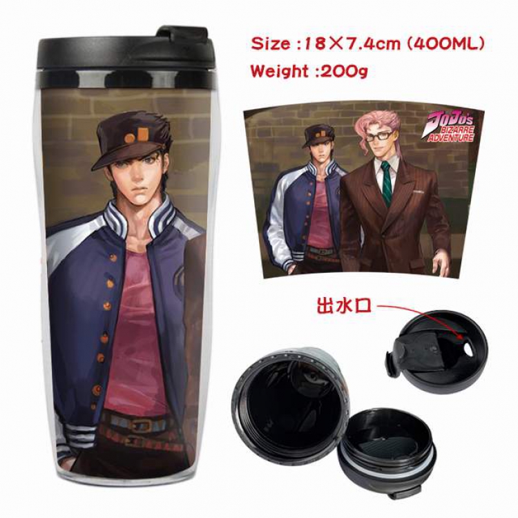 JoJos Bizarre Adventure Starbucks Leakproof Insulation cup Kettle 18X7.4CM 400ML Style A