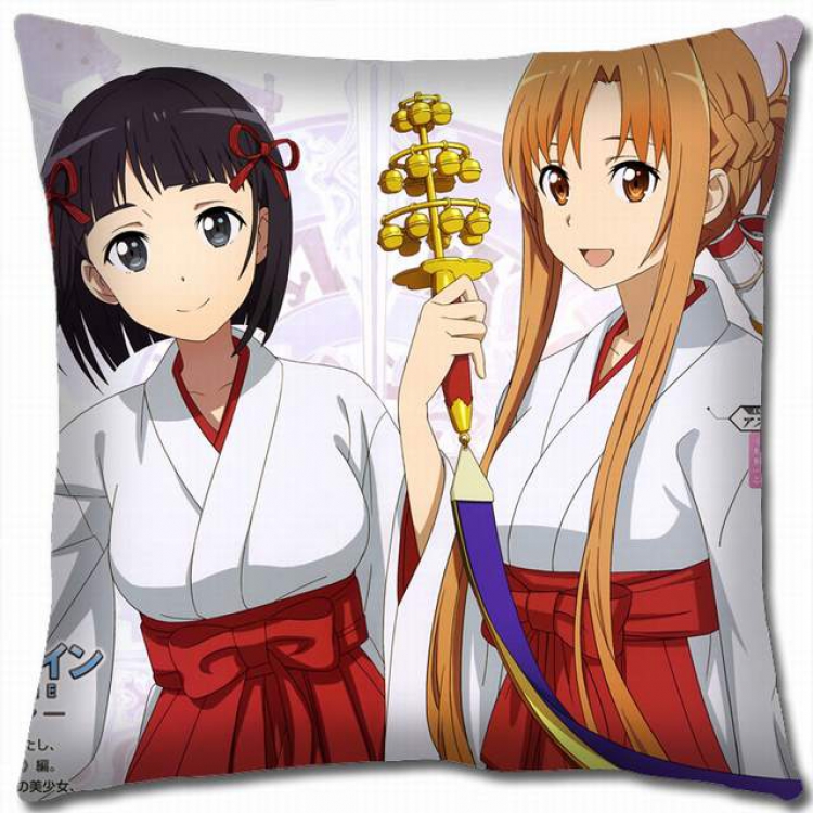 Sword Art Online Double-sided full color pillow cushion 45X45CM-d5-265 NO FILLING