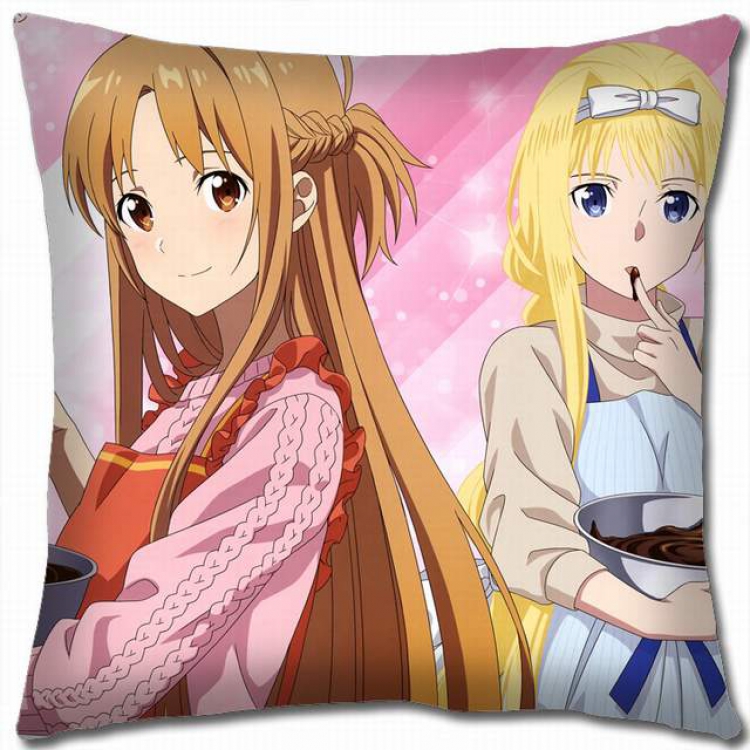 Sword Art Online Double-sided full color pillow cushion 45X45CM-d5-266 NO FILLING