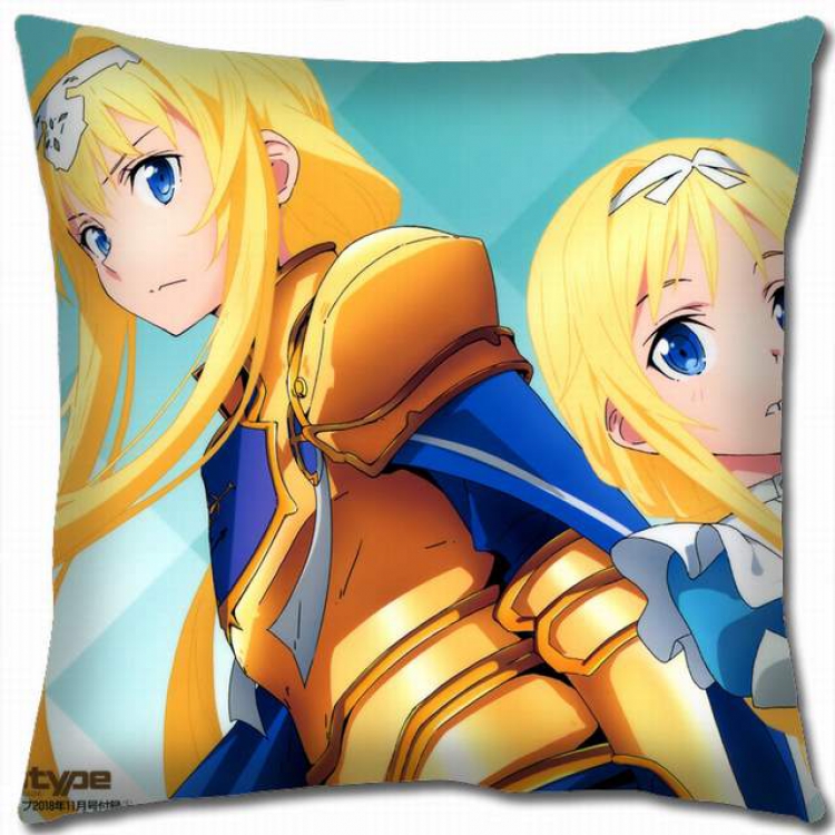 Sword Art Online Double-sided full color pillow cushion 45X45CM-d5-270 NO FILLING
