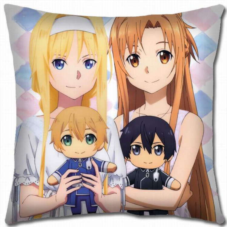 Sword Art Online Double-sided full color pillow cushion 45X45CM-d5-272 NO FILLING