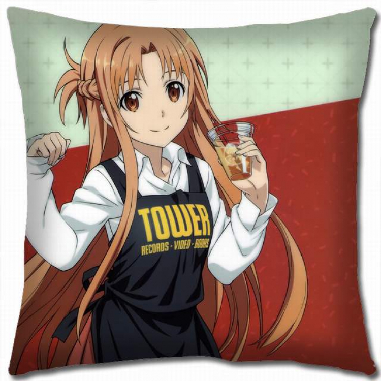 Sword Art Online Double-sided full color pillow cushion 45X45CM-d5-273 NO FILLING