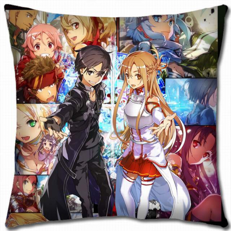Sword Art Online Double-sided full color pillow cushion 45X45CM-d5-275 NO FILLING