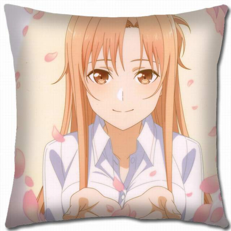 Sword Art Online Double-sided full color pillow cushion 45X45CM-d5-278 NO FILLING