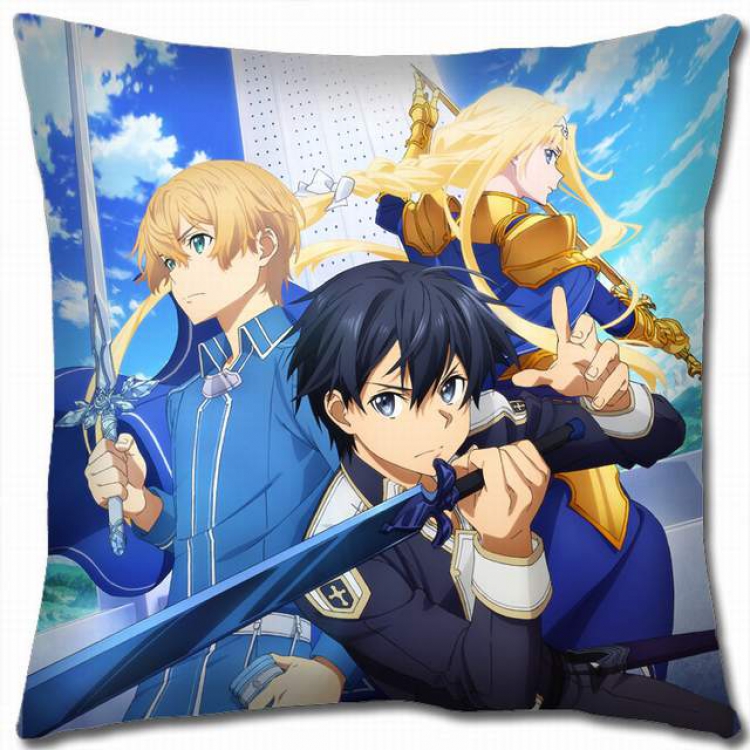 Sword Art Online Double-sided full color pillow cushion 45X45CM-d5-277 NO FILLING