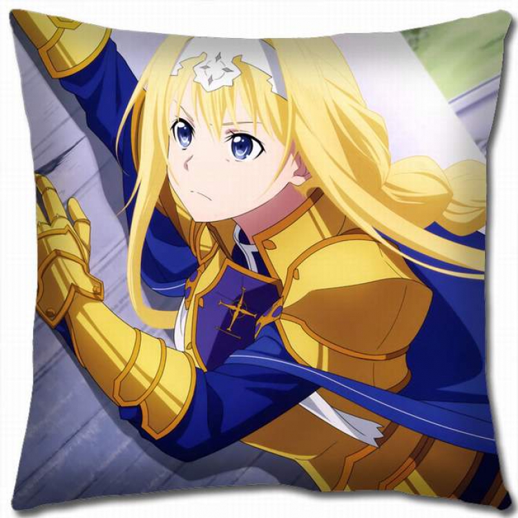 Sword Art Online Double-sided full color pillow cushion 45X45CM-d5-295 NO FILLING