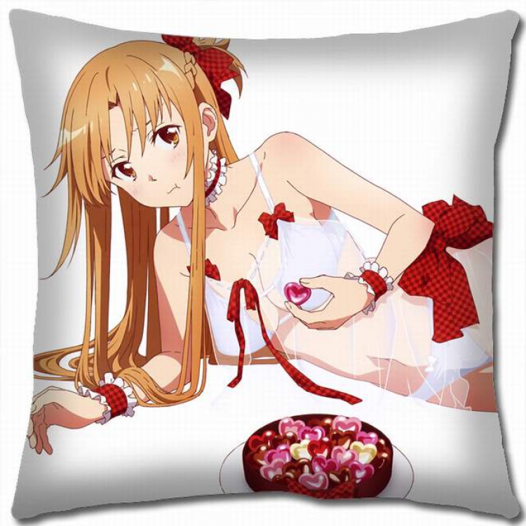 Sword Art Online Double-sided full color pillow cushion 45X45CM-d5-289 NO FILLING