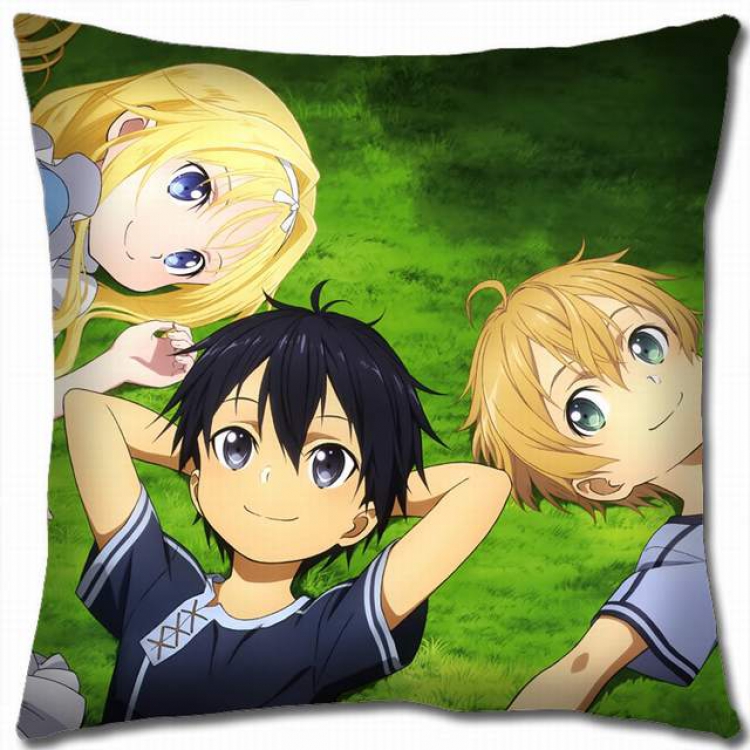 Sword Art Online Double-sided full color pillow cushion 45X45CM-d5-297 NO FILLING