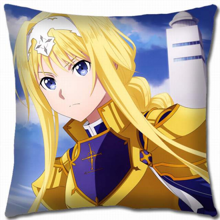 Sword Art Online Double-sided full color pillow cushion 45X45CM-d5-299 NO FILLING