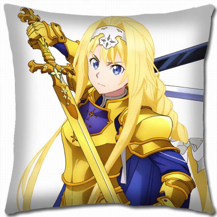 Sword Art Online Double-sided full color pillow cushion 45X45CM-d5-303A NO FILLING