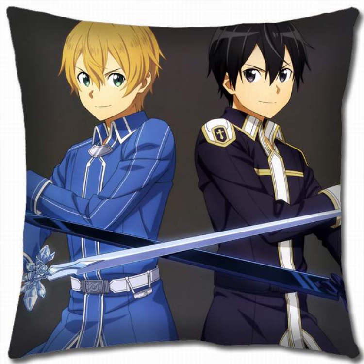 Sword Art Online Double-sided full color pillow cushion 45X45CM-d5-307 NO FILLING