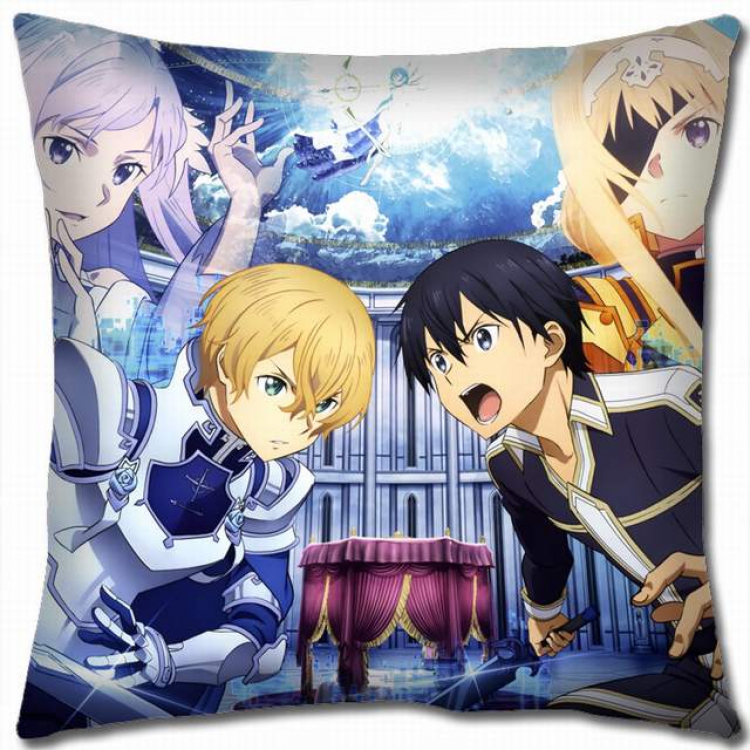Sword Art Online Double-sided full color pillow cushion 45X45CM-d5-331 NO FILLING