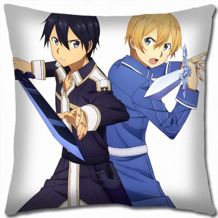 Sword Art Online Double-sided full color pillow cushion 45X45CM-d5-332 NO FILLING