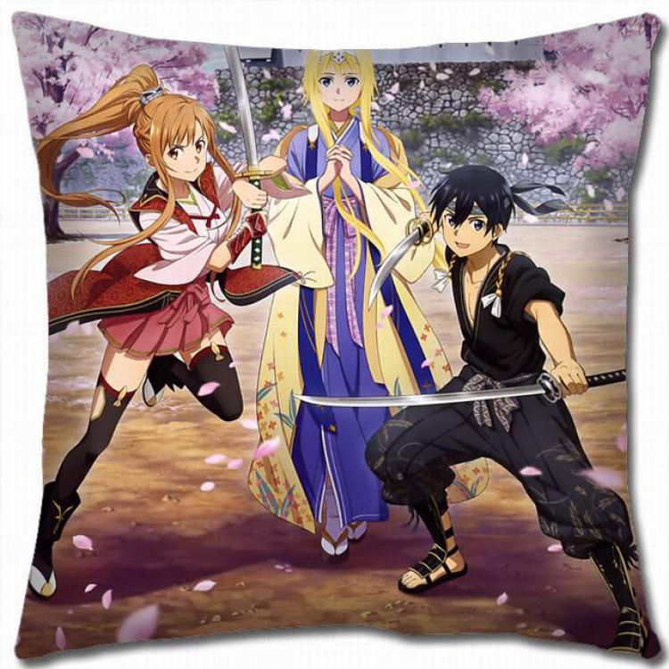 Sword Art Online Double-sided full color pillow cushion 45X45CM-d5-356B NO FILLING