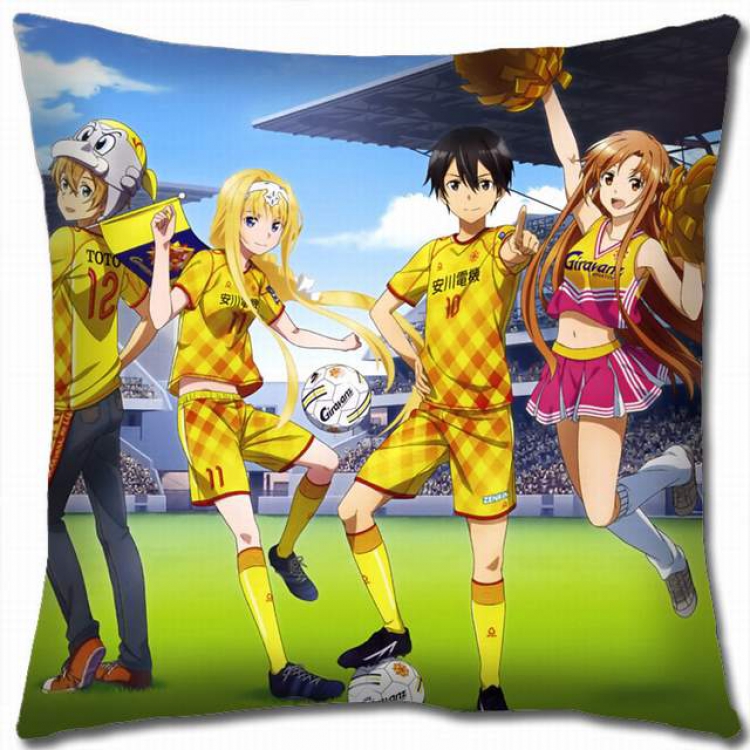 Sword Art Online Double-sided full color pillow cushion 45X45CM-d5-356A NO FILLING