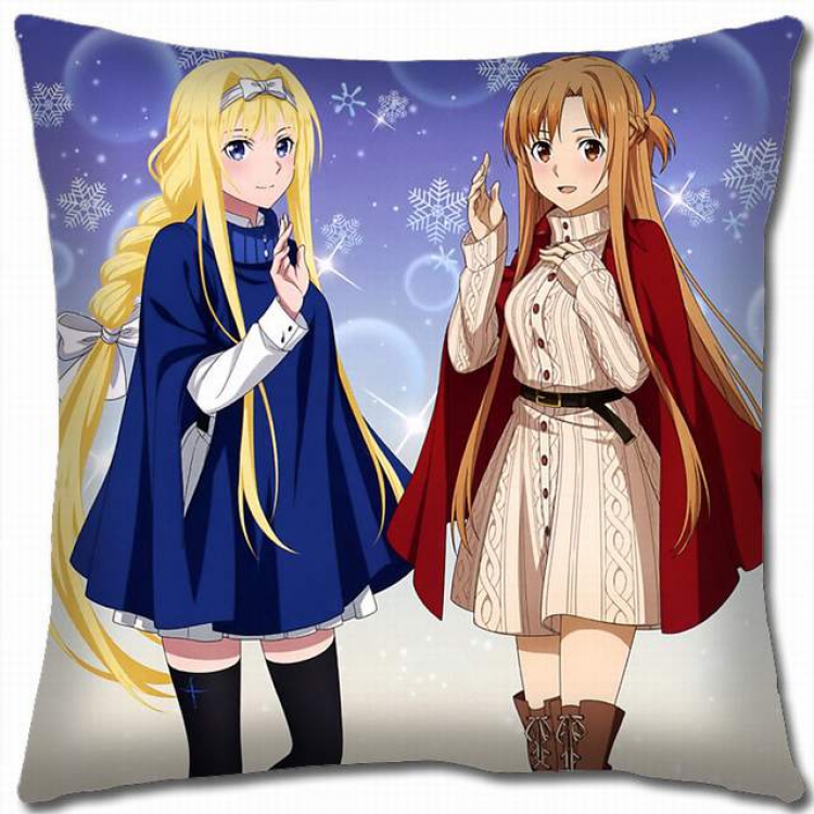 Sword Art Online Double-sided full color pillow cushion 45X45CM-d5-359B NO FILLING