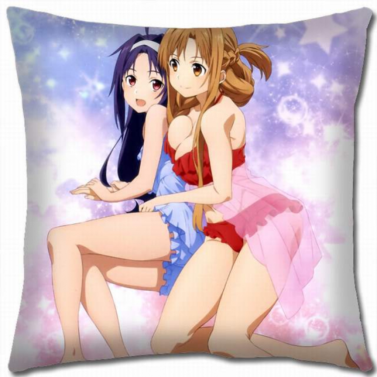 Sword Art Online Double-sided full color pillow cushion 45X45CM-d5-359A NO FILLING