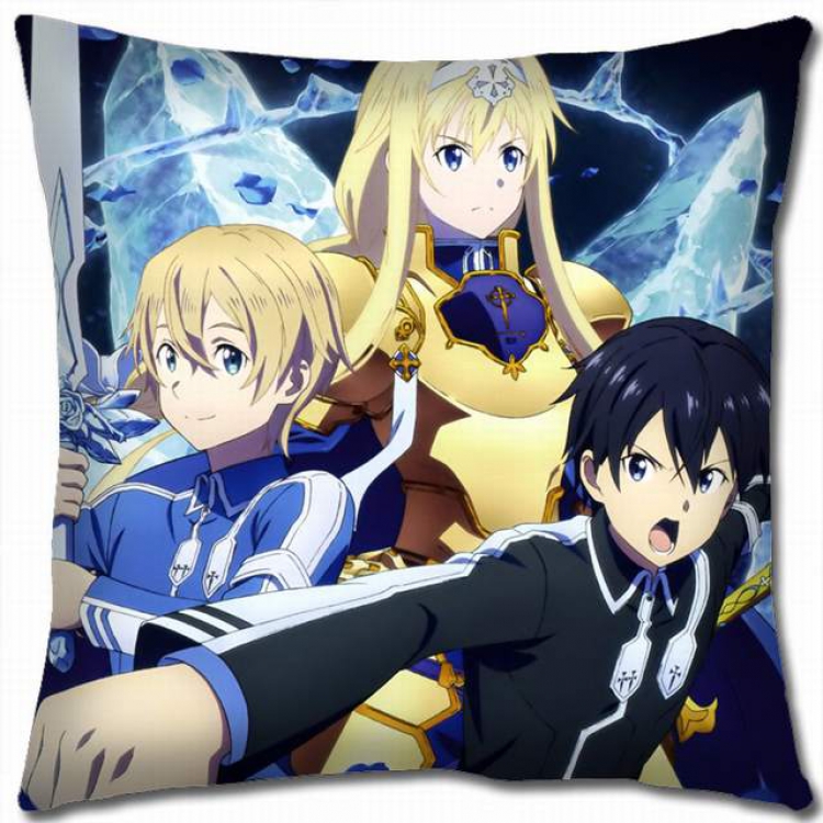 Sword Art Online Double-sided full color pillow cushion 45X45CM-d5-358A NO FILLING