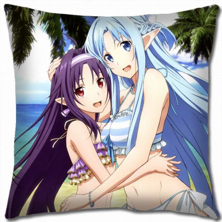 Sword Art Online Double-sided full color pillow cushion 45X45CM-d5-365B NO FILLING