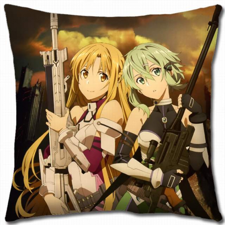 Sword Art Online Double-sided full color pillow cushion 45X45CM-d5-361A NO FILLING