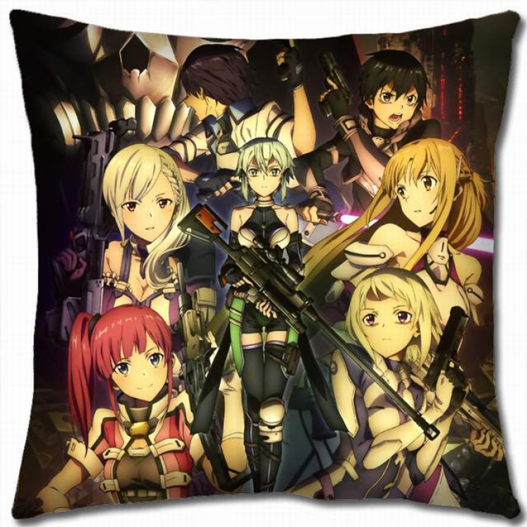 Sword Art Online Double-sided full color pillow cushion 45X45CM-d5-370 NO FILLING