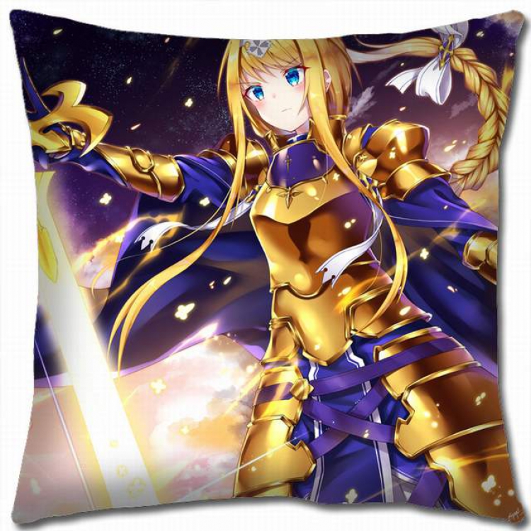 Sword Art Online Double-sided full color pillow cushion 45X45CM-d5-377 NO FILLING