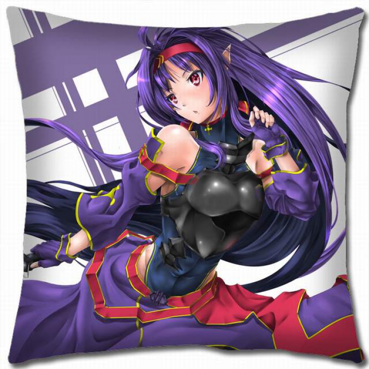 Sword Art Online Double-sided full color pillow cushion 45X45CM-d5-383 NO FILLING