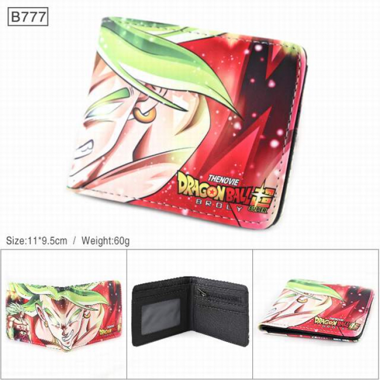 Dragon Ball Full color PU twill two fold short wallet 11X9.5CM 60G-B777