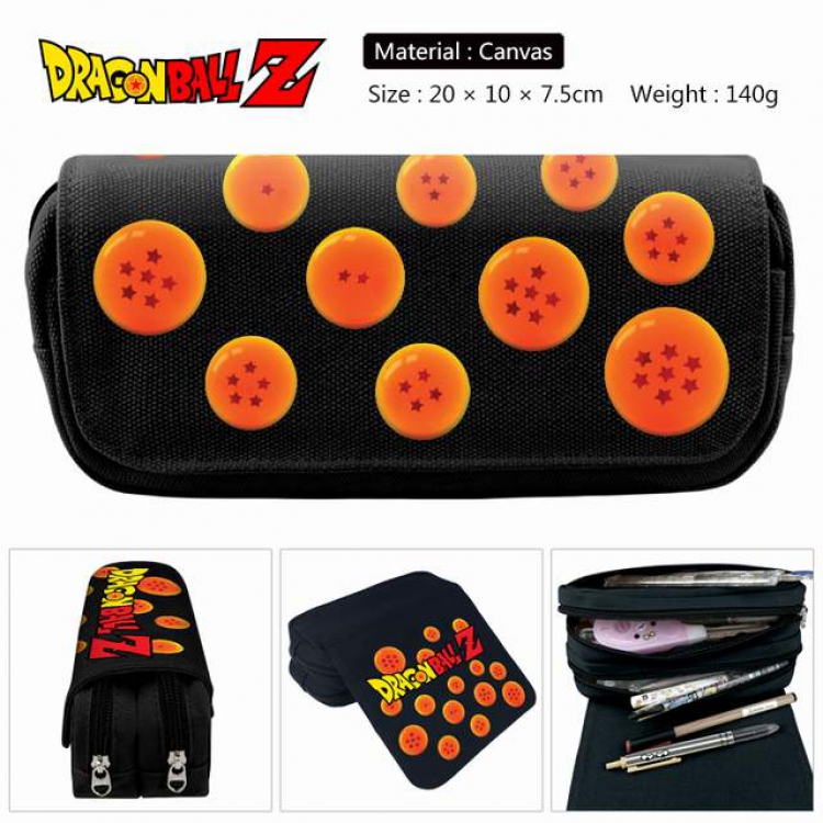 Dragon Ball  Anime double layer multifunctional canvas pencil bag stationery box wallet 20X10X7.5CM 140G Style B