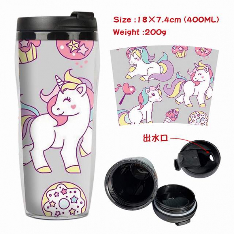 Unicorn Starbucks Leakproof Insulation cup Kettle 18X7.4CM 400ML Style C