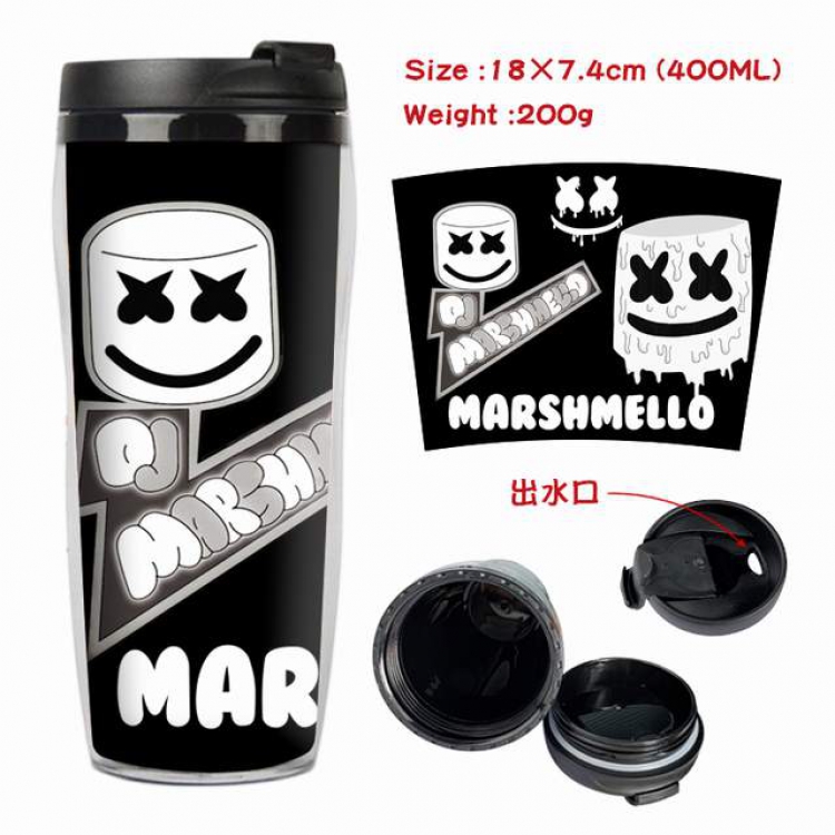 Marshmello Starbucks Leakproof Insulation cup Kettle 18X7.4CM 400ML Style B