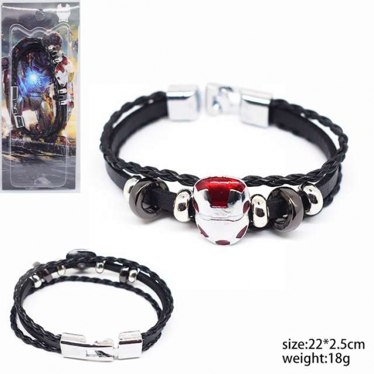 The Avengers Iron Man Hand bracelet jewelry 22X2.5CM 18G