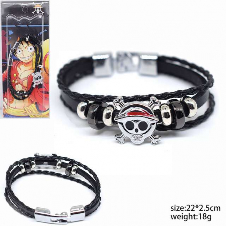 One Piece Brook Hand bracelet jewelry 22X2.5CM 18G