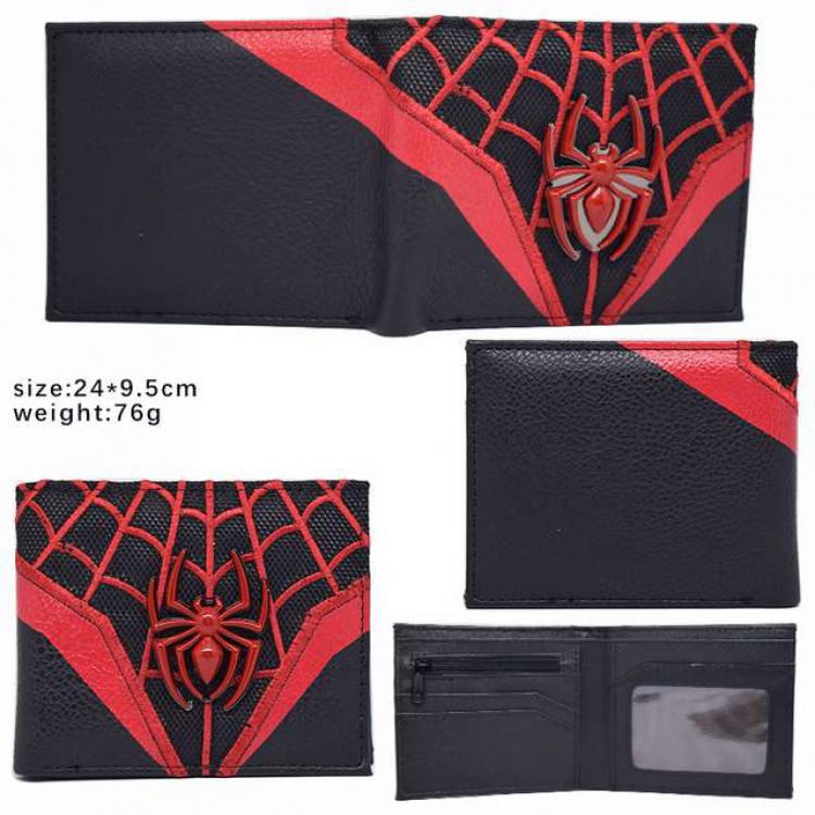 The avengers allianc Spiderman Short bi-fold wallet 24X9.5CM 76G