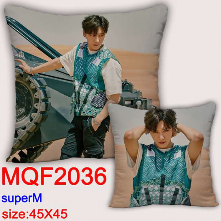 Super M Double-sided full color pillow dragon ball 45X45CM MQF 2036