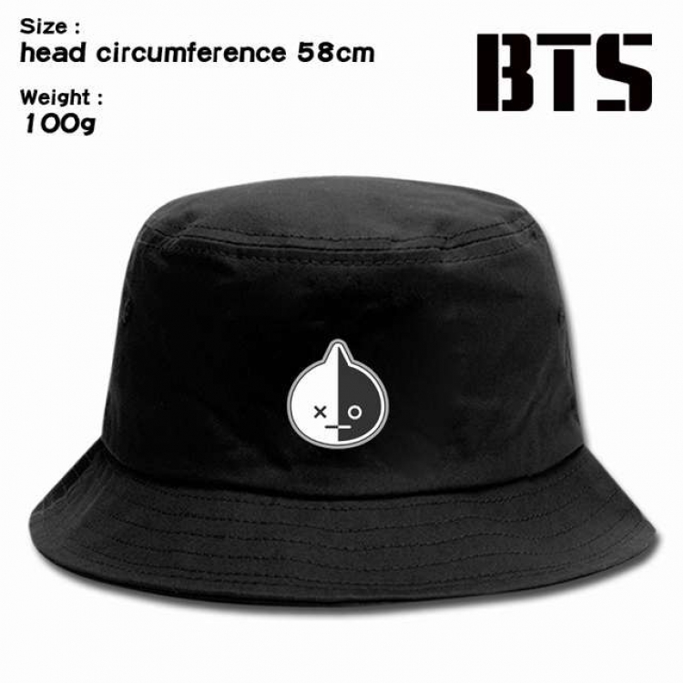 BTS Anime silkscreen canvas fisherman hat