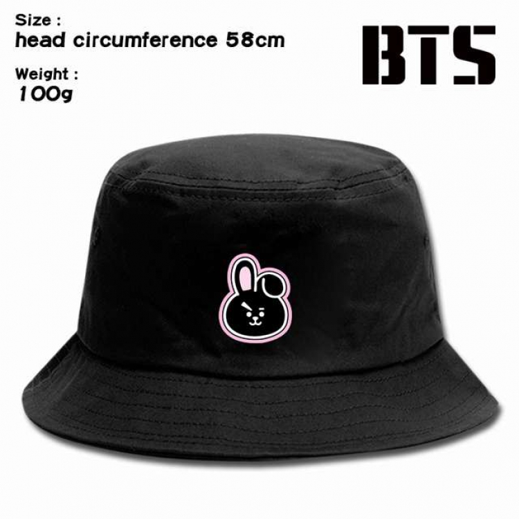 BTS Anime silkscreen canvas fisherman hat