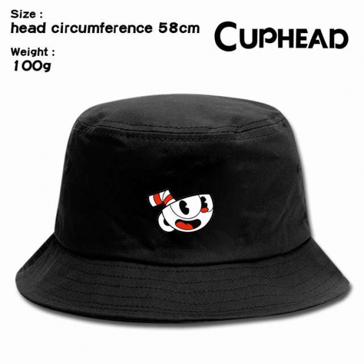 Cuphead  Anime silkscreen canvas fisherman hat