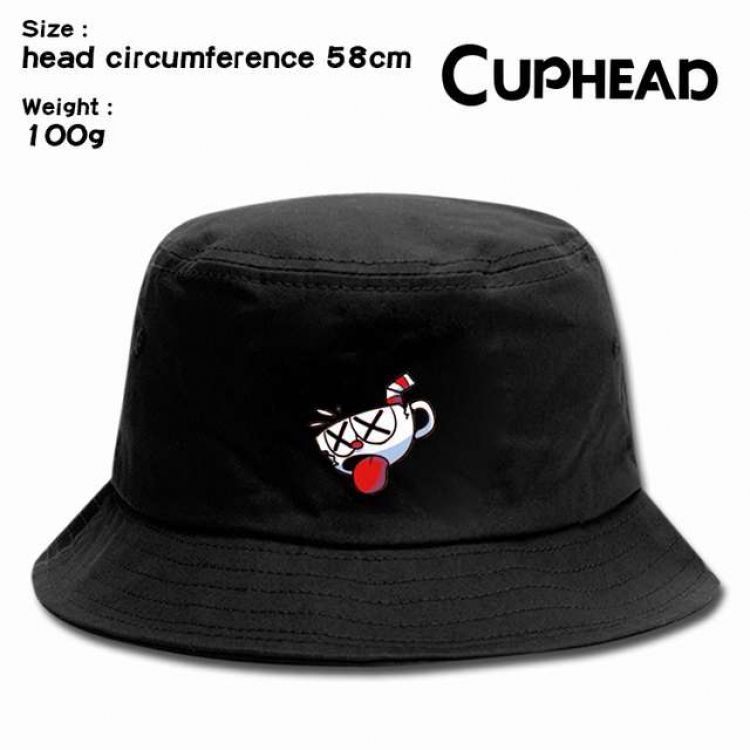 Cuphead  Anime silkscreen canvas fisherman hat