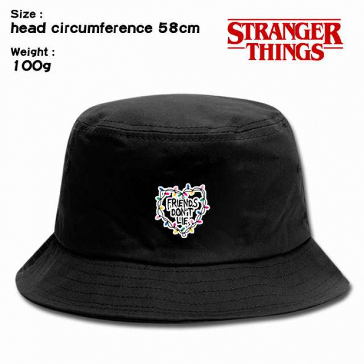 Stranger Things Anime silkscreen canvas fisherman hat