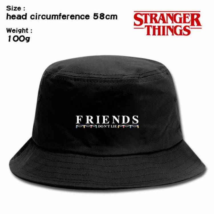 Stranger Things Anime silkscreen canvas fisherman hat